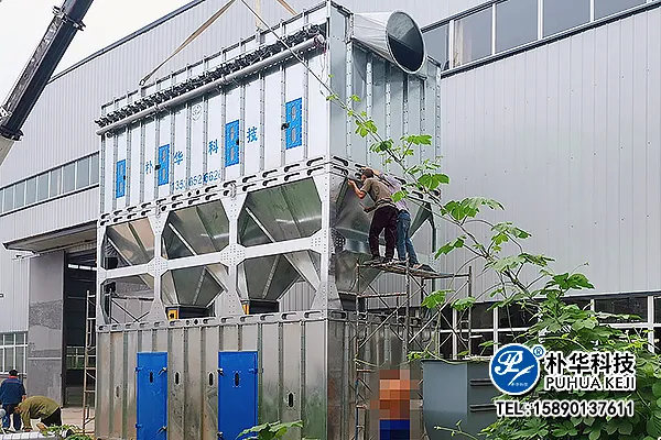 焦作大自然家具除尘安装现场3.webp